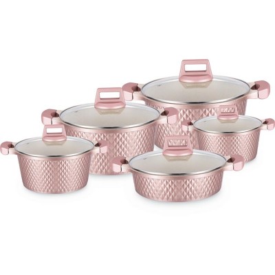 Crystal  dessini Kitchenware Casserole Set 3003 High Quality Aluminum kitchen Cookware Series Hot on Mideast Market