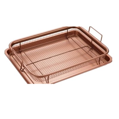 carbon steel non stick copper crisper as seen as on TV